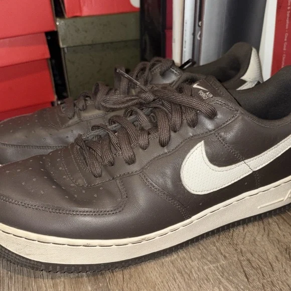 Nike Air Force 1 Brown Leather Size 13 - Used - Picture 6 of 7